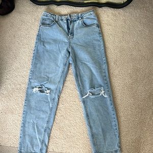 High waisted jeans